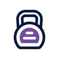 kettlebell dual tone icon. Sleek and modern icon for websites, mobile apps, marketing materials, and corporate design. Fully scalable and ready to use. vector