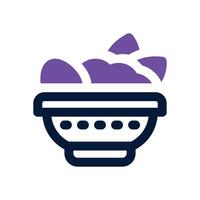 healthy food dual tone icon. Sleek and modern icon for websites, mobile apps, marketing materials, and corporate design. Fully scalable and ready to use. vector