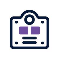 weight scale dual tone icon. Sleek and modern icon for websites, mobile apps, marketing materials, and corporate design. Fully scalable and ready to use. vector