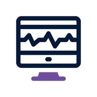 health rate dual tone icon. Sleek and modern icon for websites, mobile apps, marketing materials, and corporate design. Fully scalable and ready to use. vector