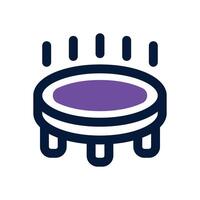 trampoline dual tone icon. Sleek and modern icon for websites, mobile apps, marketing materials, and corporate design. Fully scalable and ready to use. vector