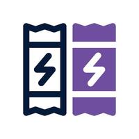 energy bar dual tone icon. Sleek and modern icon for websites, mobile apps, marketing materials, and corporate design. Fully scalable and ready to use. vector