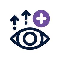 eye dual tone icon. Sleek and modern icon for websites, mobile apps, marketing materials, and corporate design. Fully scalable and ready to use. vector
