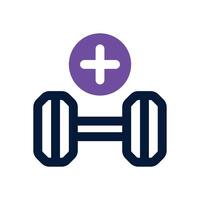 barbel dual tone icon. Sleek and modern icon for websites, mobile apps, marketing materials, and corporate design. Fully scalable and ready to use. vector