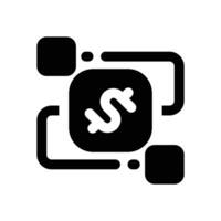 workflow glyph icon. Strong and solid icon for websites, mobile interfaces, presentations, and visual branding. High quality and easy to edit. vector
