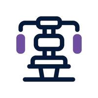 chest press dual tone icon. Sleek and modern icon for websites, mobile apps, marketing materials, and corporate design. Fully scalable and ready to use. vector