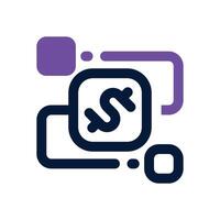 workflow dual tone icon. Sleek and modern icon for websites, mobile apps, marketing materials, and corporate design. Fully scalable and ready to use.. vector