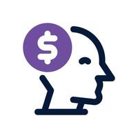 financial knowledge dual tone icon. Sleek and modern icon for websites, mobile apps, marketing materials, and corporate design. Fully scalable and ready to use.. vector