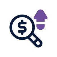research dual tone icon. Sleek and modern icon for websites, mobile apps, marketing materials, and corporate design. Fully scalable and ready to use.. vector