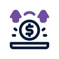 revenue dual tone icon. Sleek and modern icon for websites, mobile apps, marketing materials, and corporate design. Fully scalable and ready to use.. vector