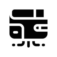 ewallet glyph icon. Strong and solid icon for websites, mobile interfaces, presentations, and visual branding. High quality and easy to edit. vector