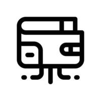 ewallet line icon. Clean and minimalist icon for websites, mobile apps, presentations, and logos. Fully scalable and customizable for any project. vector