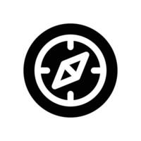 compas glyph icon. Strong and solid icon for websites, mobile interfaces, presentations, and visual branding. High quality and easy to edit. vector