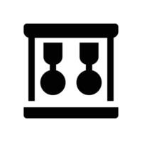 pendulum glyph icon. Strong and solid icon for websites, mobile interfaces, presentations, and visual branding. High quality and easy to edit. vector