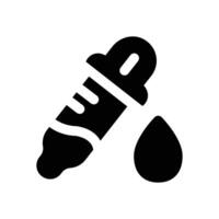 dropper glyph icon. Strong and solid icon for websites, mobile interfaces, presentations, and visual branding. High quality and easy to edit. vector