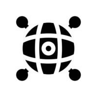 gyroscope glyph icon. Strong and solid icon for websites, mobile interfaces, presentations, and visual branding. High quality and easy to edit. vector