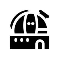 observatory glyph icon. Strong and solid icon for websites, mobile interfaces, presentations, and visual branding. High quality and easy to edit. vector