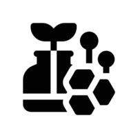 biotechnology glyph icon. Strong and solid icon for websites, mobile interfaces, presentations, and visual branding. High quality and easy to edit. vector