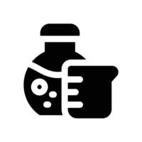 chemical glyph icon. Strong and solid icon for websites, mobile interfaces, presentations, and visual branding. High quality and easy to edit. vector