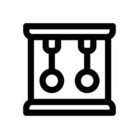 pendulum line icon. Clean and minimalist icon for websites, mobile apps, presentations, and logos. Fully scalable and customizable for any project. vector
