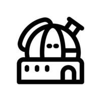 observatory line icon. Clean and minimalist icon for websites, mobile apps, presentations, and logos. Fully scalable and customizable for any project. vector