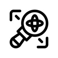 magnifying glass line icon. Clean and minimalist icon for websites, mobile apps, presentations, and logos. Fully scalable and customizable for any project. vector