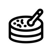 petri dish line icon. Clean and minimalist icon for websites, mobile apps, presentations, and logos. Fully scalable and customizable for any project. vector