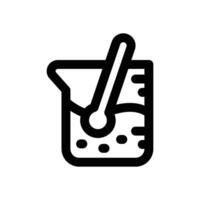 beaker line icon. Clean and minimalist icon for websites, mobile apps, presentations, and logos. Fully scalable and customizable for any project. vector