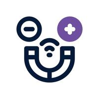 magnet dual tone icon. Sleek and modern icon for websites, mobile apps, marketing materials, and corporate design. Fully scalable and ready to use. vector