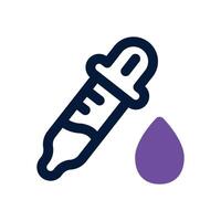 dropper dual tone icon. Sleek and modern icon for websites, mobile apps, marketing materials, and corporate design. Fully scalable and ready to use. vector
