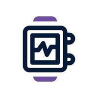 smartwatch dual tone icon. Sleek and modern icon for websites, mobile apps, marketing materials, and corporate design. Fully scalable and ready to use. vector