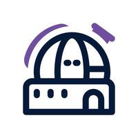 observatory dual tone icon. Sleek and modern icon for websites, mobile apps, marketing materials, and corporate design. Fully scalable and ready to use. vector