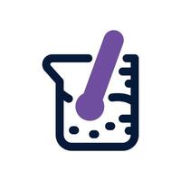 beaker dual tone icon. Sleek and modern icon for websites, mobile apps, marketing materials, and corporate design. Fully scalable and ready to use. vector