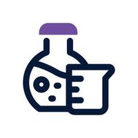 chemical dual tone icon. Sleek and modern icon for websites, mobile apps, marketing materials, and corporate design. Fully scalable and ready to use. vector