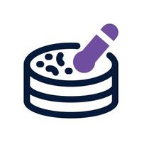 petri dish dual tone icon. Sleek and modern icon for websites, mobile apps, marketing materials, and corporate design. Fully scalable and ready to use. vector