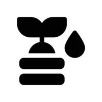 growth glyph icon. Strong and solid icon for websites, mobile interfaces, presentations, and visual branding. High quality and easy to edit. vector