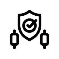 protection line icon. Clean and minimalist icon for websites, mobile apps, presentations, and logos. Fully scalable and customizable for any project. vector