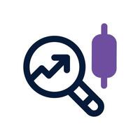 analytic dual tone icon. Sleek and modern icon for websites, mobile apps, marketing materials, and corporate design. Fully scalable and ready to use. vector