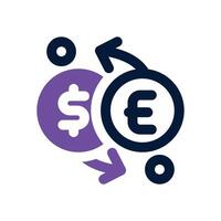 stock exchange dual tone icon. Sleek and modern icon for websites, mobile apps, marketing materials, and corporate design. Fully scalable and ready to use. vector