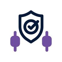 protection dual tone icon. Sleek and modern icon for websites, mobile apps, marketing materials, and corporate design. Fully scalable and ready to use. vector