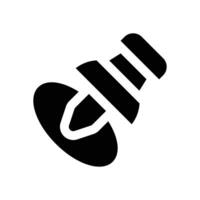 pushpin glyph icon. Strong and solid icon for websites, mobile interfaces, presentations, and visual branding. High quality and easy to edit. vector