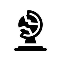 globe glyph icon. Strong and solid icon for websites, mobile interfaces, presentations, and visual branding. High quality and easy to edit. vector