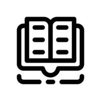 book line icon. Clean and minimalist icon for websites, mobile apps, presentations, and logos. Fully scalable and customizable for any project. vector