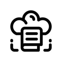 cloud library line icon. Clean and minimalist icon for websites, mobile apps, presentations, and logos. Fully scalable and customizable for any project. vector