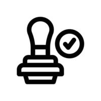 stampel line icon. Clean and minimalist icon for websites, mobile apps, presentations, and logos. Fully scalable and customizable for any project. vector