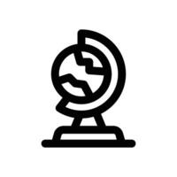 globe line icon. Clean and minimalist icon for websites, mobile apps, presentations, and logos. Fully scalable and customizable for any project. vector