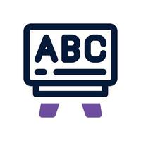 whiteboard dual tone icon. Sleek and modern icon for websites, mobile apps, marketing materials, and corporate design. Fully scalable and ready to use. vector