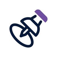 pushpin dual tone icon. Sleek and modern icon for websites, mobile apps, marketing materials, and corporate design. Fully scalable and ready to use. vector
