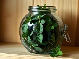 How to make your own mint tea photo