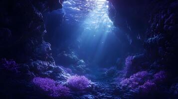 Submerged sanctuary a marine ecosystem teeming with diverse life in a tranquil environment photo